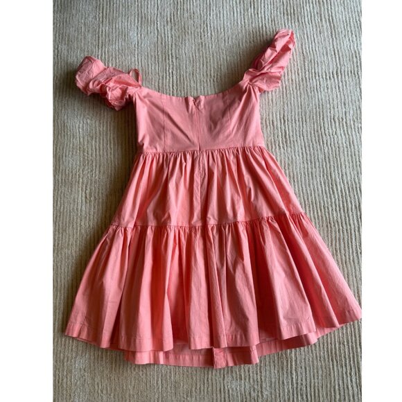 STAUD Elio Mini Dress in Grapefruit | Size 8 - Picture 8 of 11